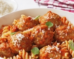 Penne Pasta with Meatballs